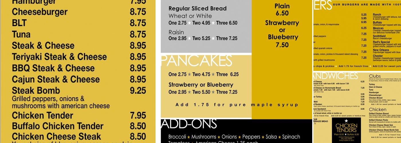 Olde Post Restaurant Menu