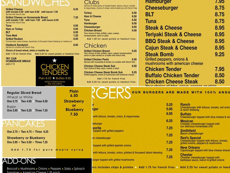 Olde Post Restaurant Menu