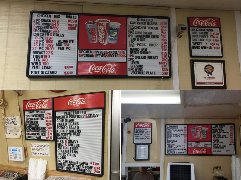 Wishbone Fried Chicken Menu