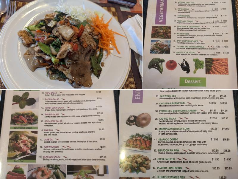 M Thai Kitchen Menu