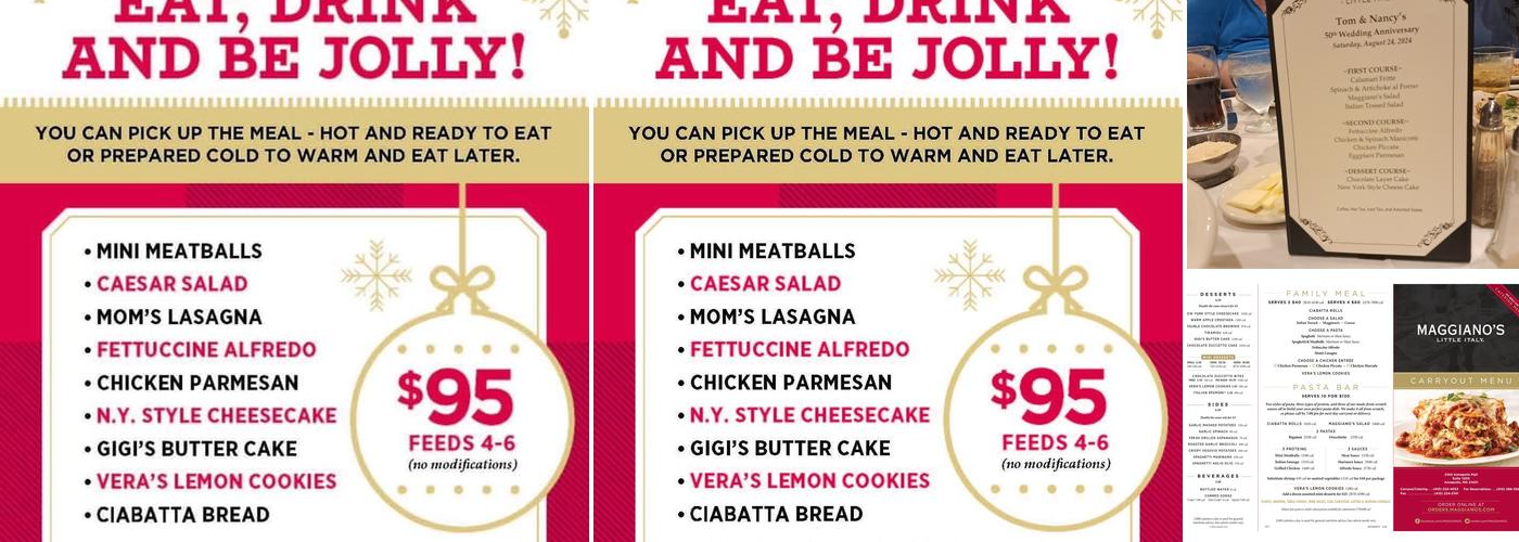 Maggiano's Little Italy Menu