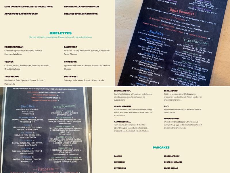 Café Navarre Menu