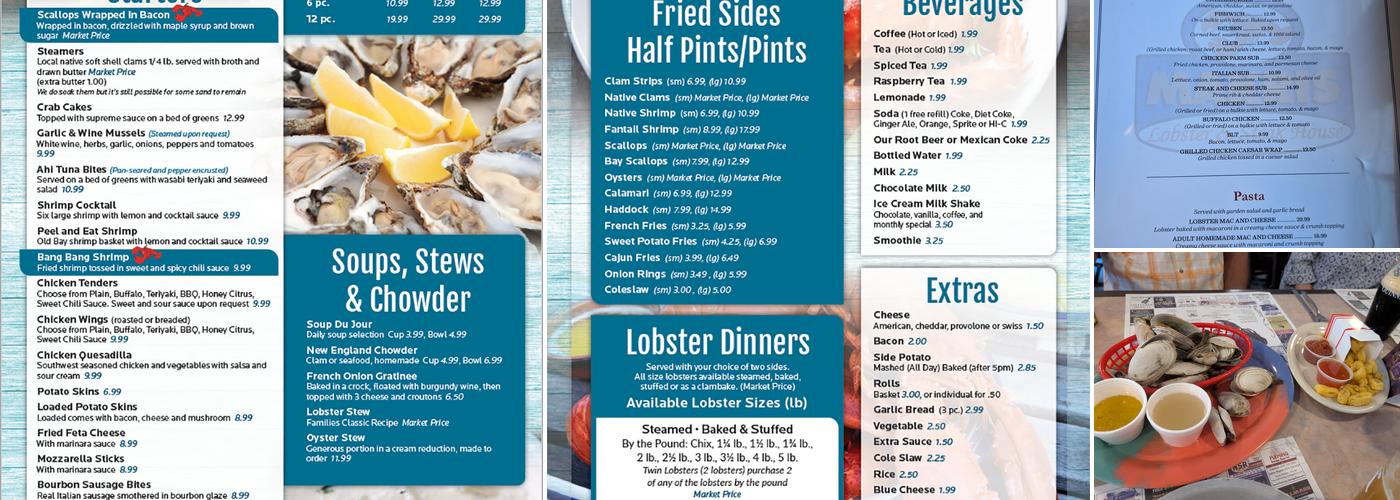 Makris Lobster & Steak House Menu