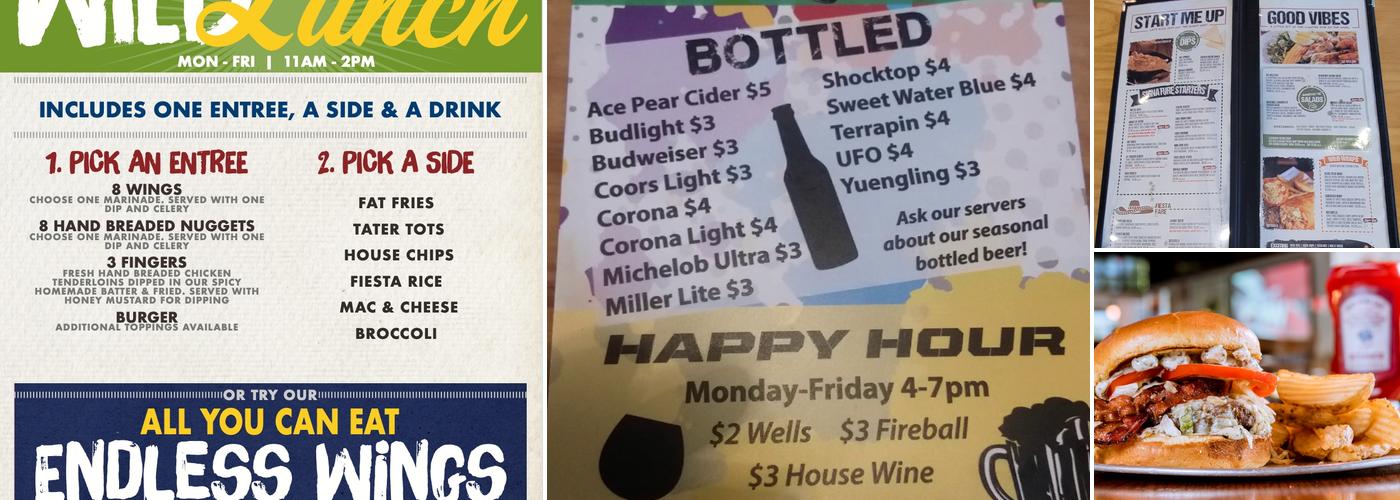 Wild Wing Cafe Menu