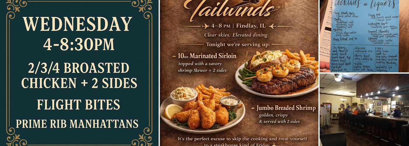 Tailwinds Steakhouse Menu