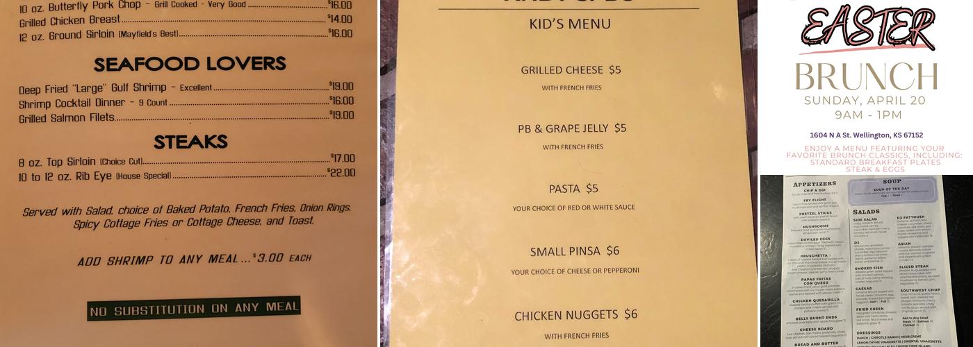Andy's D3 Grill & Bar Menu