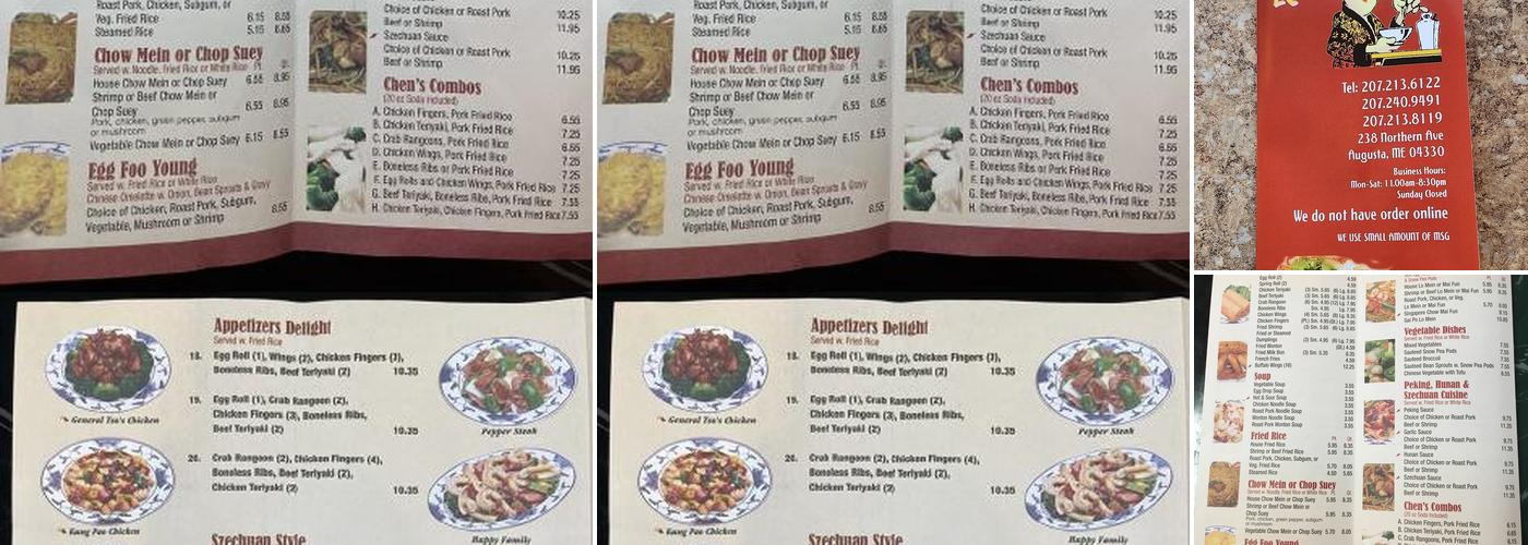 Chen's Menu