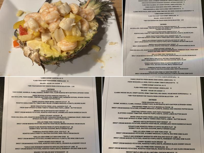 18 below Menu
