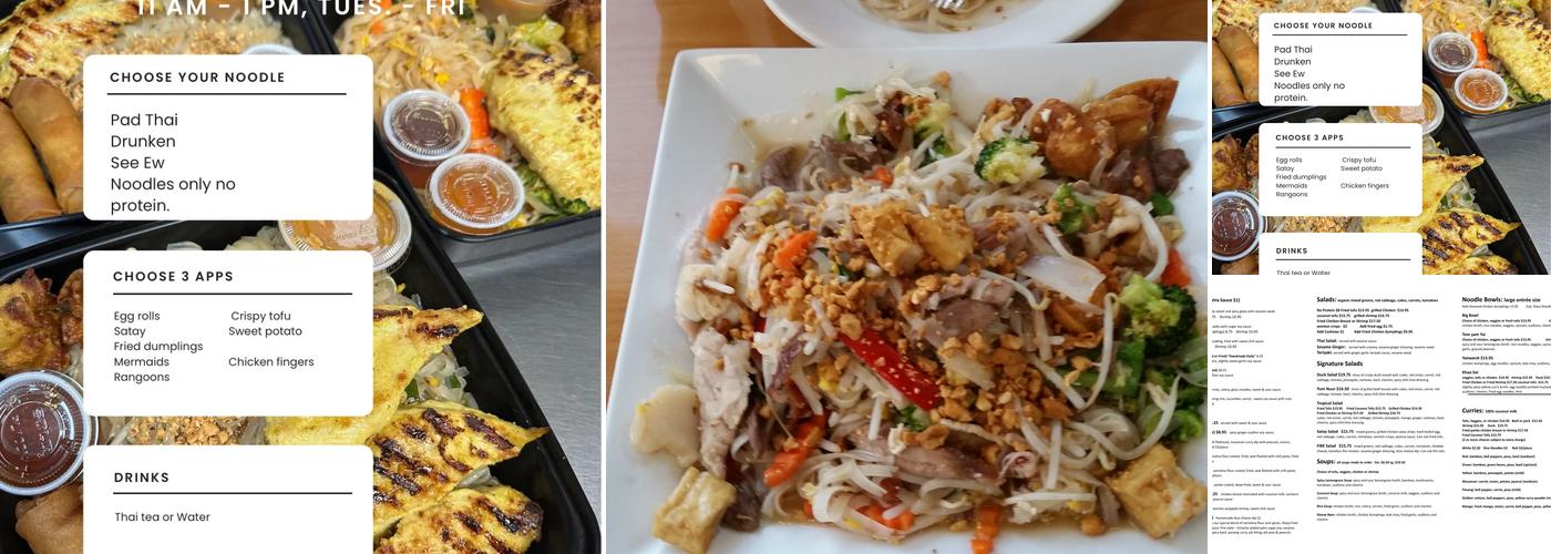 Pad Thai Too Menu