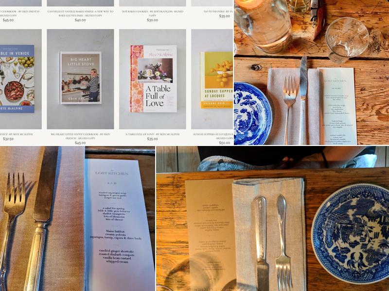 The Lost Kitchen Menu