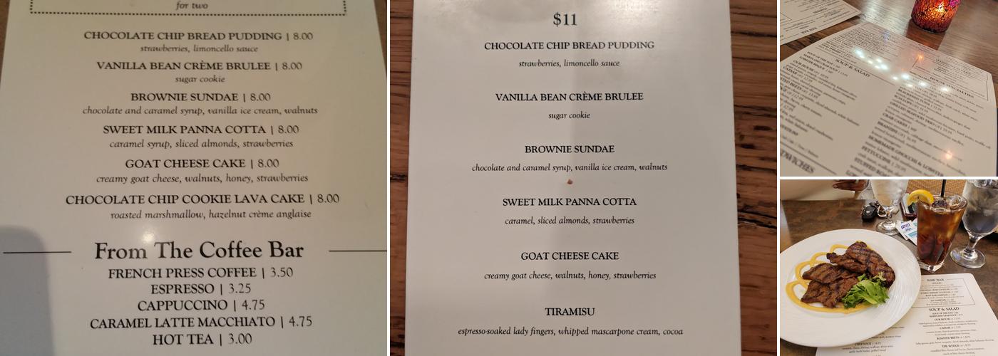 Grille 620 Menu