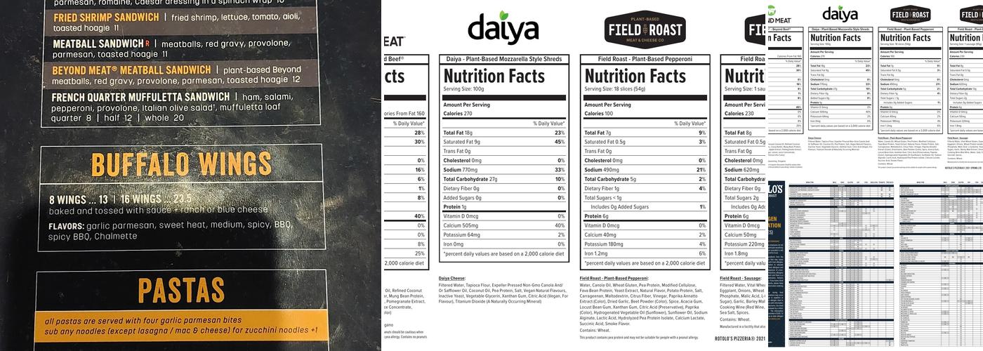 Rotolo's Craft & Crust Menu