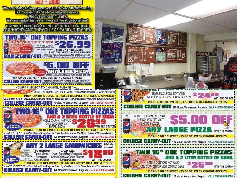 COLLEGE CARRY-OUT Menu