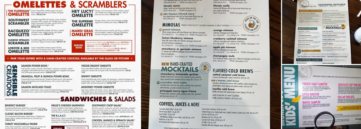 Another Broken Egg Cafe Menu