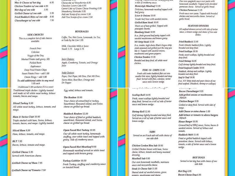 Come Spring Cafe Menu