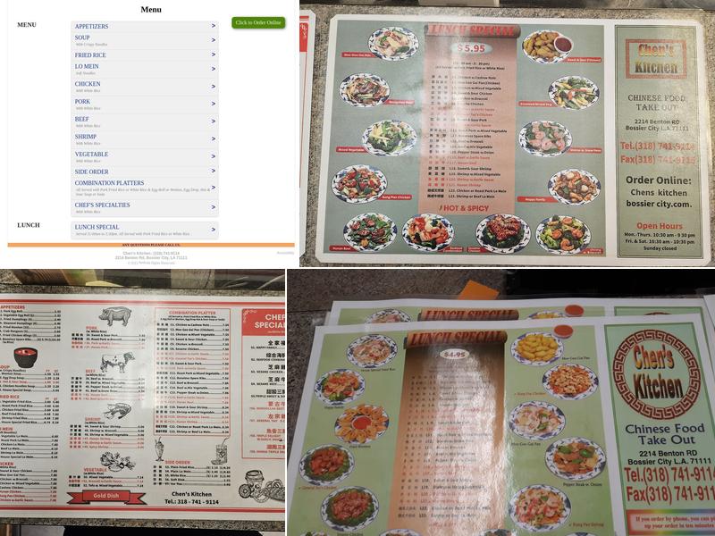 Chen's Kitchen Menu