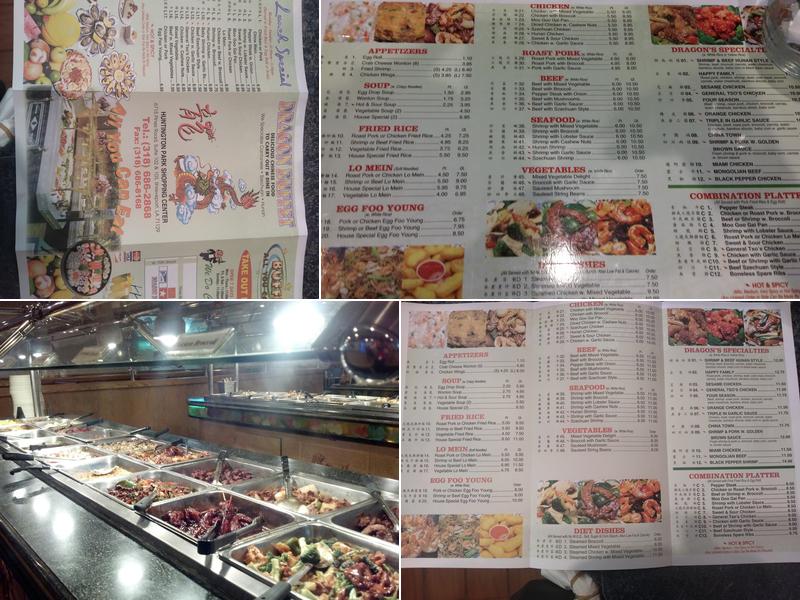 Dragon Buffet Menu