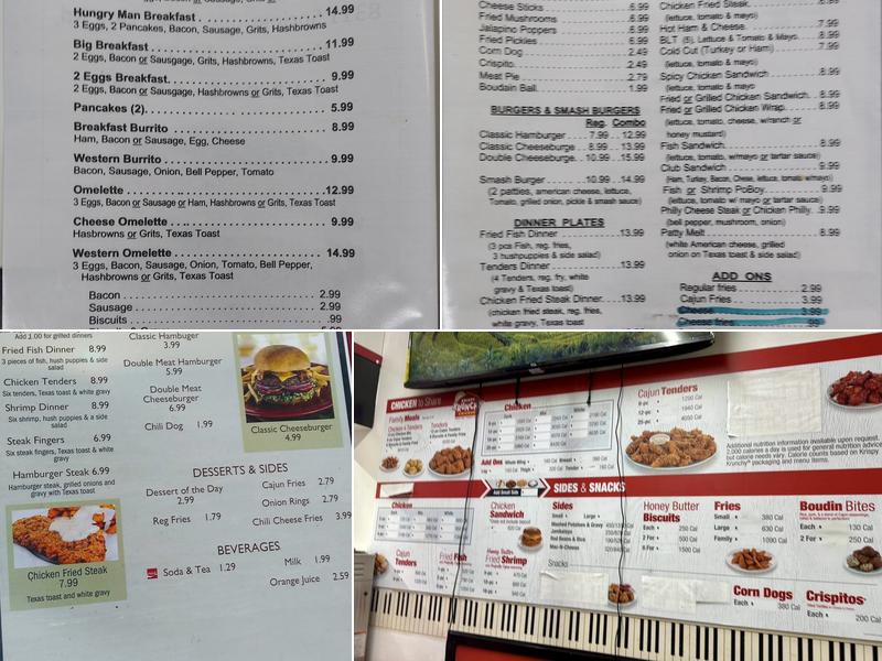 Sunset Diner Menu