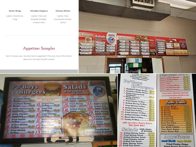Sam's Southern Eatery Menu