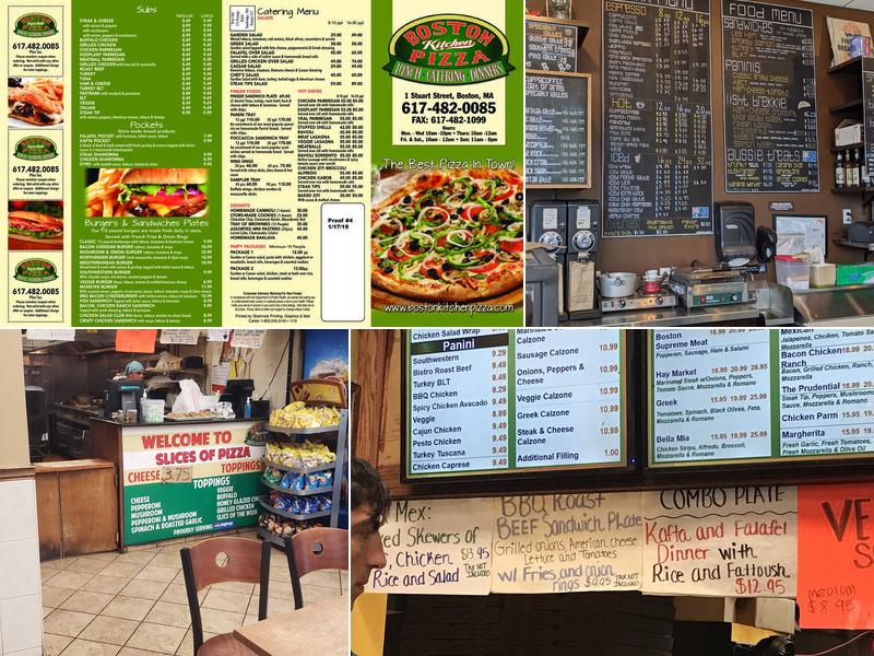 Boston Kitchen Pizza Menu
