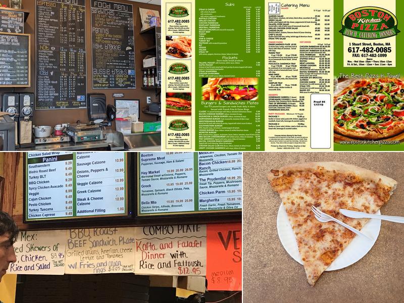 Boston Kitchen Pizza Menu