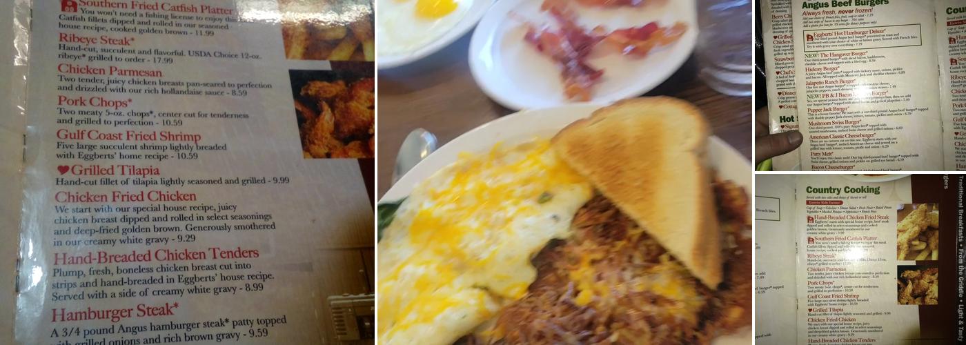 Eggbert's Menu