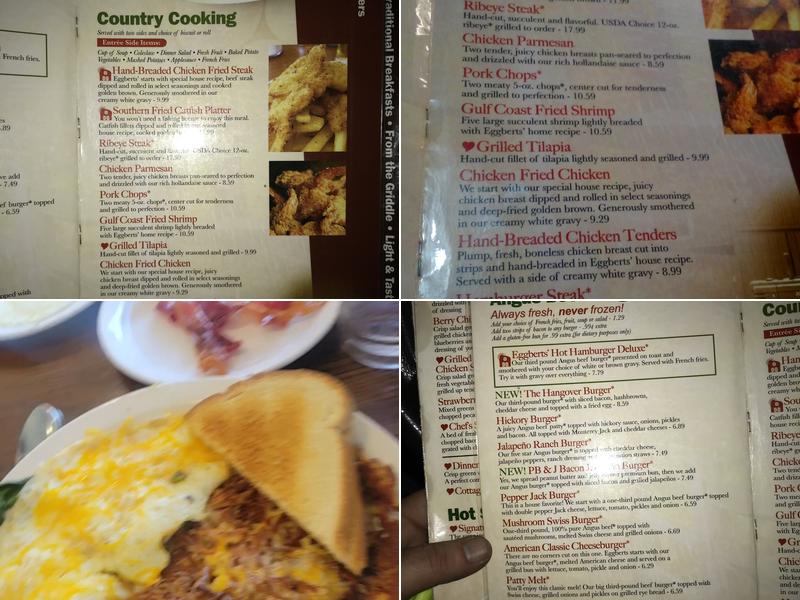 Eggbert's Menu