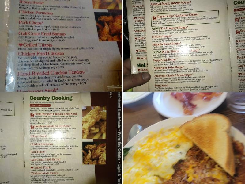 Eggbert's Menu