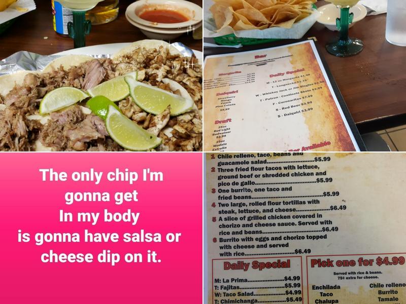 El Charro Menu