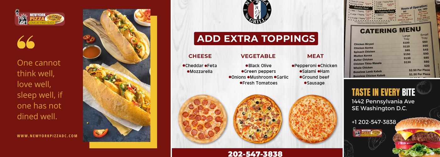 NY Pizza Grill | DC - Capitol Hill Menu