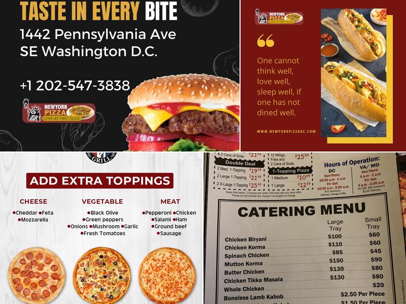 NY Pizza Grill | DC - Capitol Hill Menu