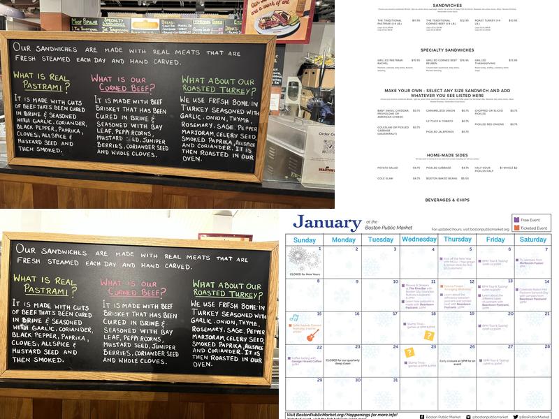 Beantown Pastrami Company Menu