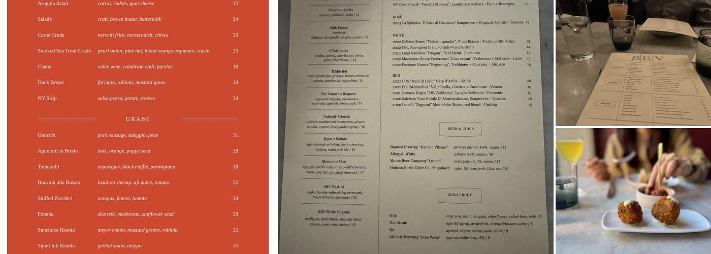 SRV Menu