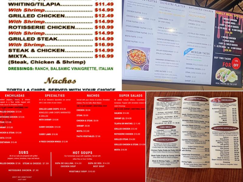 Silvestre Chicken #1 Menu