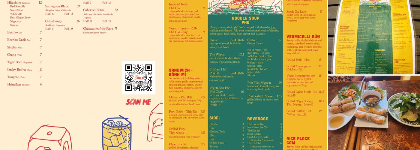 Caphe Banh Mi Menu