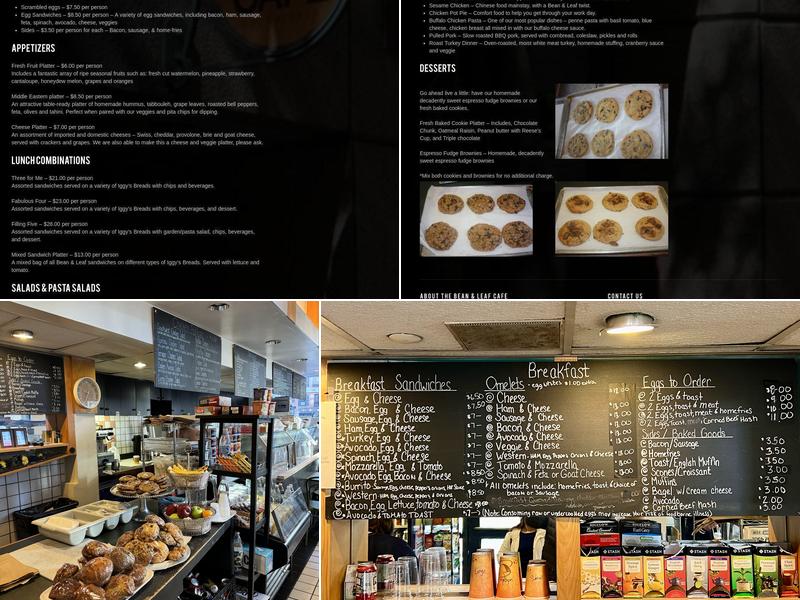 Bean & Leaf Cafe Menu