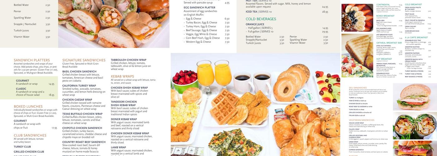 Café de Boston Menu