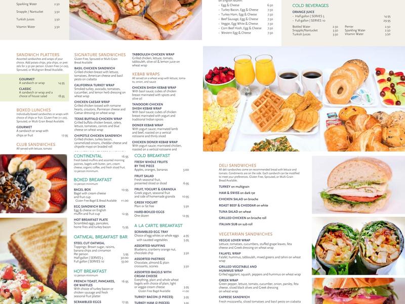 Café de Boston Menu