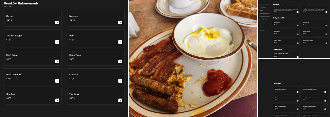 Teddy's Kitchen Menu