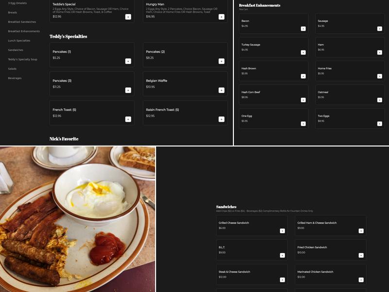 Teddy's Kitchen Menu