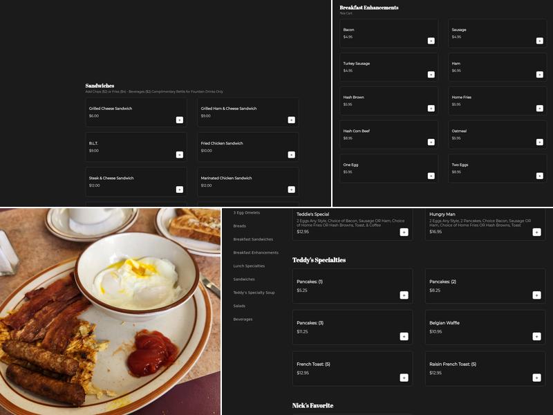 Teddy's Kitchen Menu