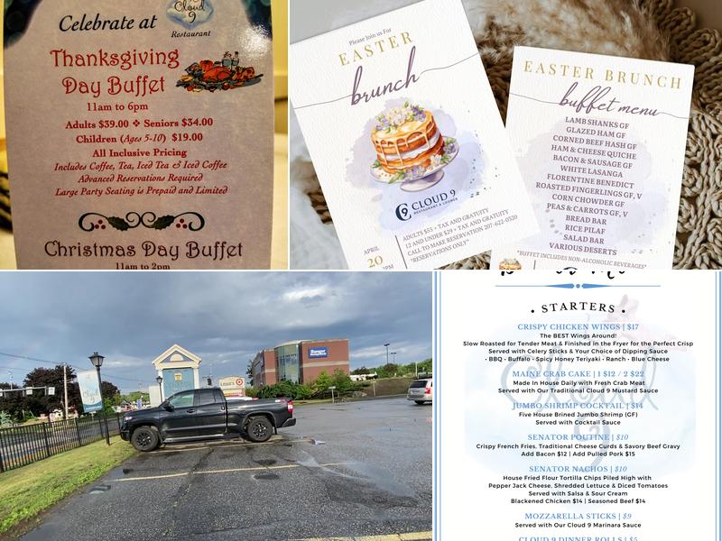 Cloud 9 Restaurant Menu