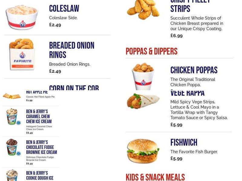 Favorite Chicken & Ribs Beckenham Menu