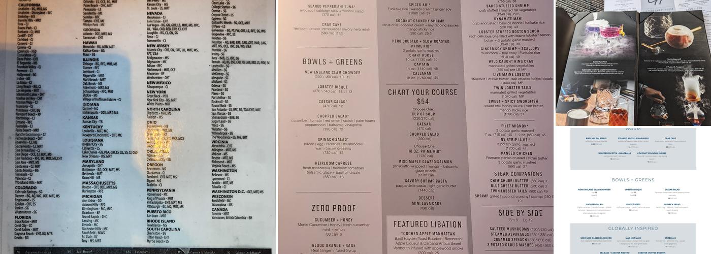 Chart House Menu