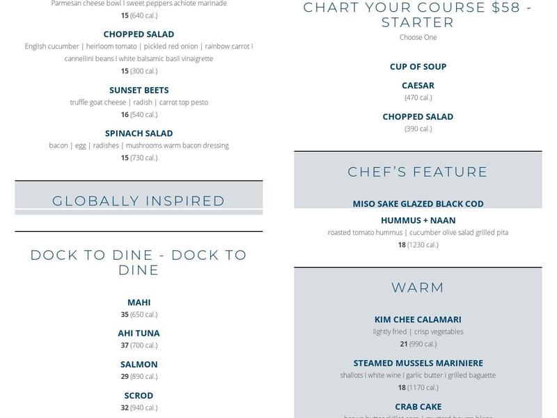 Chart House Menu