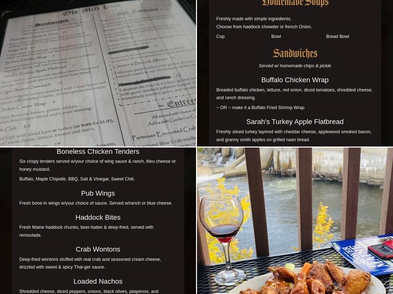 Old Mill Pub Menu