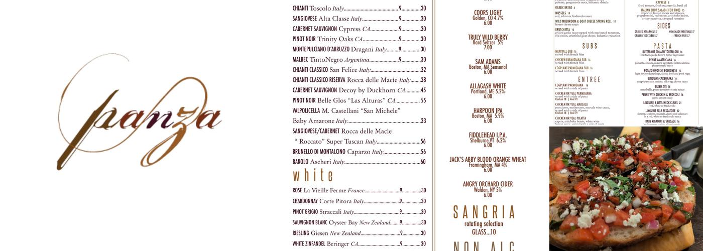 Panza Menu
