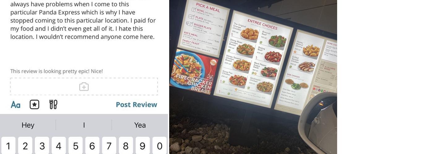 Panda Express Menu