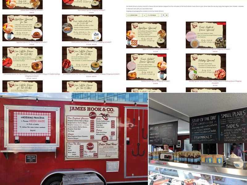James Hook & Co Menu