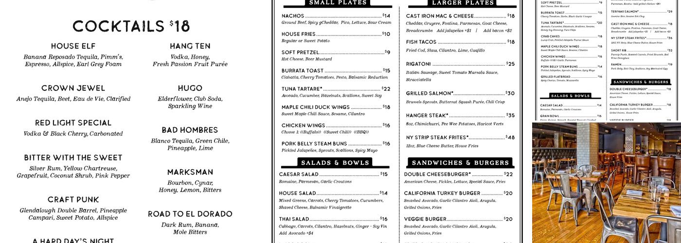 Ward 8 Menu
